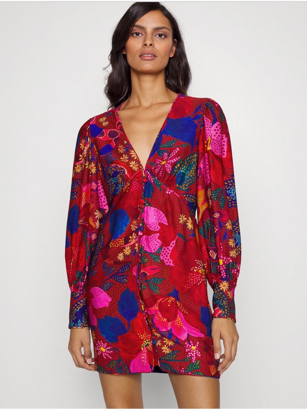 FARM Rio Snake Garden Colorful Mini Dress
